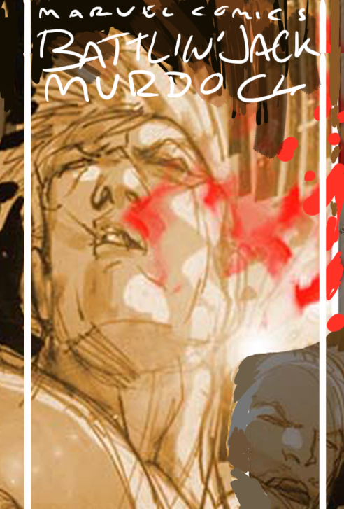 Bozza cover Albo USA numero 2<br>disegni e colori di Carmine Di Giandomenico<br><i>(c) 2007 Marvel Comics</i>