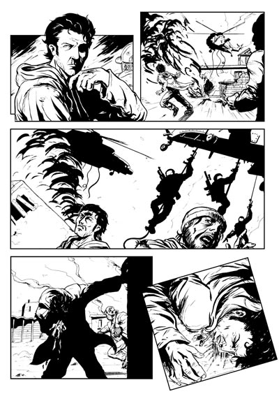 Cronaca Comics Numero 3 - Gli Scorpioni<br>disegni di Piersantelli<br><i>(c) 2008 Salvatore Taormina</i>