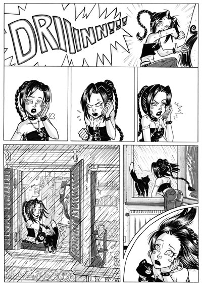 Tavola tratta da Gothic numero 0<br>disegni di Elena Mirulla<br><i>(c) 2008 Salvatore Taormina</i>