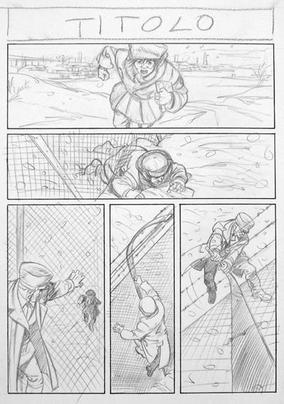 Matite Tavola 3 - Gli Scorpioni numero 1<br>disegni di Francesco Bonanno<br><i>(c) 2008 Salvatore Taormina</i>