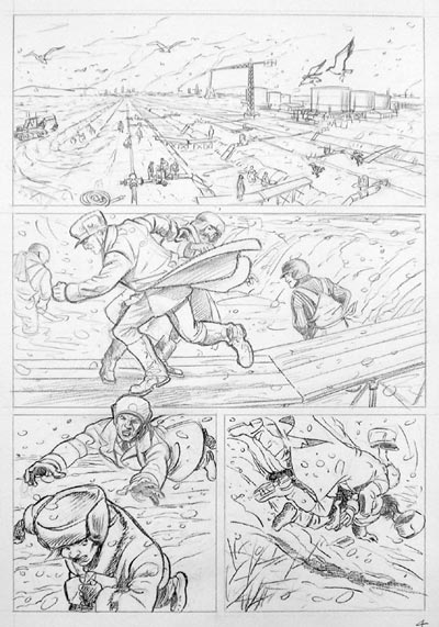 Matite Tavola 4 - Gli Scorpioni numero 1<br>disegni di Francesco Bonanno<br><i>(c) 2008 Salvatore Taormina</i>