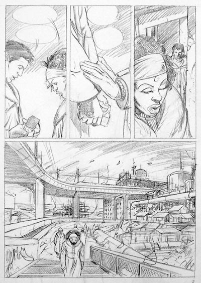 Matite Tavola 9 - Gli Scorpioni numero 1<br>disegni di Francesco Bonanno<br><i>(c) 2008 Salvatore Taormina</i>