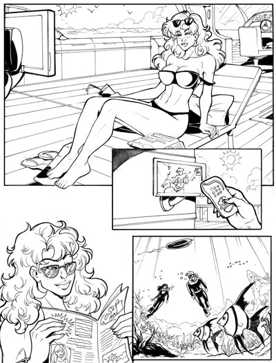 Tavola tratta dal numero 51<br>disegni di Luisa Russo<br><i>(c) 2008 Edizioni Star Comics</i>
