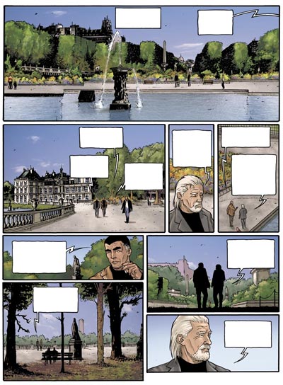 Volume 1 Tavola 20<br>disegni di Andrea Mutti, colori di Malisan<br><i>(c) 2008 Panini Comics</i>