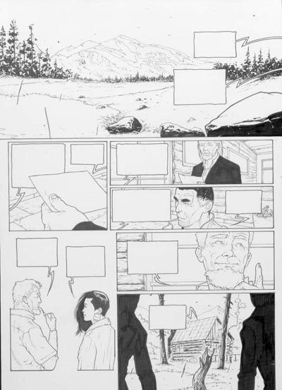 Volume 1 Tavola 36 bianco&nero<br>disegni di Andrea Mutti<br><i>(c) 2008 Panini Comics</i>