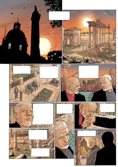 Volume 2 Tavola 9<br>disegni di Andrea Mutti, colori di Malisan<br><i>(c) 2008 Panini Comics</i>