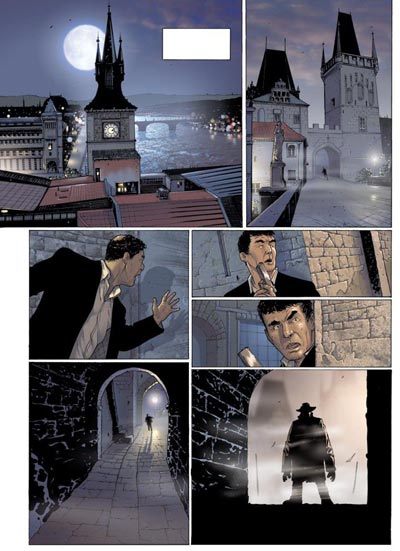 Volume 2 Tavola 11<br>disegni di Andrea Mutti, colori di Malisan<br><i>(c) 2008 Panini Comics</i>