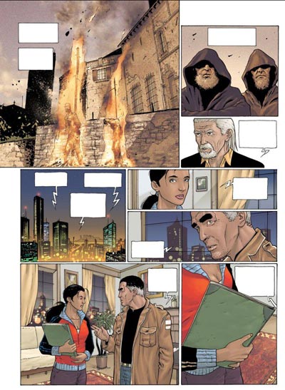 Volume 2 Tavola 28<br>disegni di Andrea Mutti, colori di Malisan<br><i>(c) 2008 Panini Comics</i>