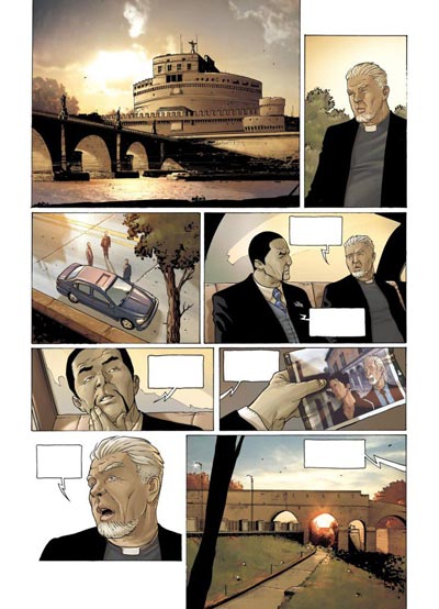 Volume 3 Tavola 12<br>disegni di Andrea Mutti, colori di Malisan<br><i>(c) 2008 Panini Comics</i>