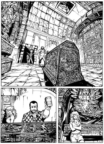 Tavola tratta dal numero 52<br>disegni di Marco Hasmann<br><i>(c) 2008 Edizioni Star Comics</i>