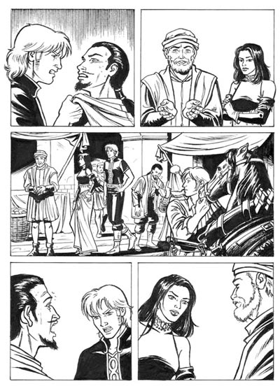 Tavola tratta dall'Extra numero 3<br>disegni di Manuel Bracchi<br><i>(c) 2008 Edizioni Star Comics</i>