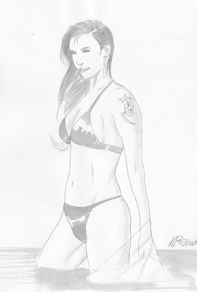 Studio Personaggi: Myriam Granger Studio Personaggi: Myriam Granger<br>disegni di Andrea Mutti<br><i>(c) 2008 Panini Comics</i>