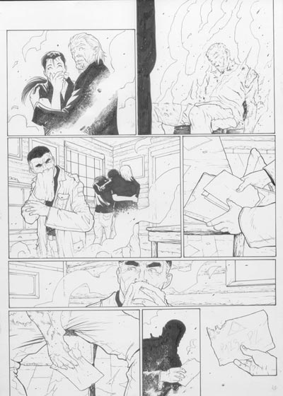 Volume 1 Tavola 42 bianco&nero<br>disegni di Andrea Mutti<br><i>(c) 2008 Panini Comics</i>