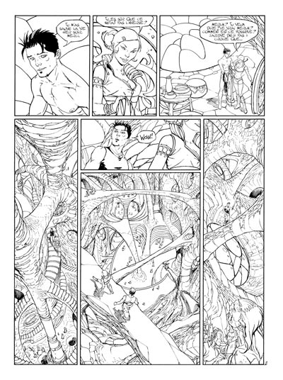 Volume 2 Tavola 2 bianco&nero<br>disegni di Giulio De Vita<br><i>(c) 2008 Le Lombard</i>