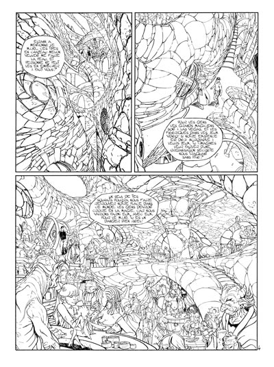 Volume 2 Tavola 4 bianco&nero<br>disegni di Giulio De Vita<br><i>(c) 2008 Le Lombard</i>