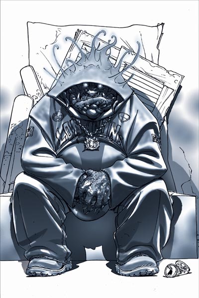 Studio Personaggi: Ogre<br>disegni di Giulio De Vita<br><i>(c) 2008 Le Lombard</i>