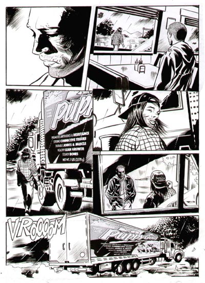 Tavola tratta dall'Extra numero 26<br>disegni di Stefano Santoro<br><i>(c) 2008 Edizioni Star Comics</i>