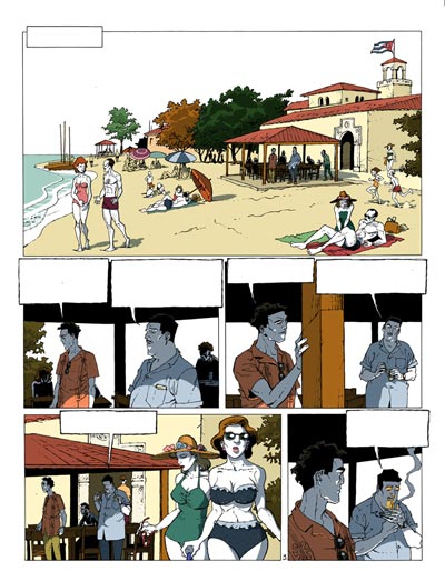Tavola 3 - Volume 3<br>disegni e colori di Stefano Casini<br><i>(c) 2008 Editions Mosquito</i>