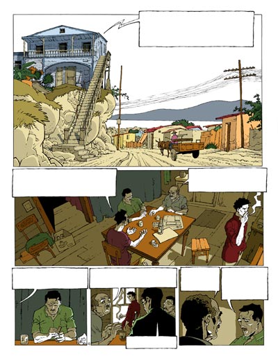 Tavola 10 - Volume 3<br>disegni e colori di Stefano Casini<br><i>(c) 2008 Editions Mosquito</i>