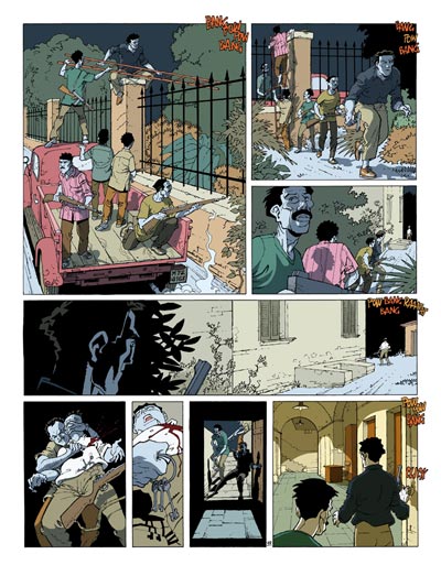 Tavola 39 - Volume 3<br>disegni e colori di Stefano Casini<br><i>(c) 2008 Editions Mosquito</i>
