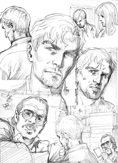 Studio Personaggi<br>disegni di Sergio Gerasi<br><i>(c) 2008 Edizioni Star Comics</i>