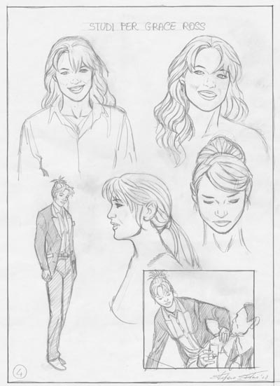 Studio Personaggi: Grace Ross<br>disegni di Stefano Santoro<br><i>(c) 2008 Edizioni Star Comics</i>