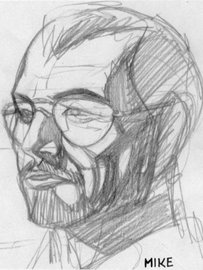 Studio Personaggi: Mike<br>disegni di Stefano Santoro<br><i>(c) 2008 Edizioni Star Comics</i>