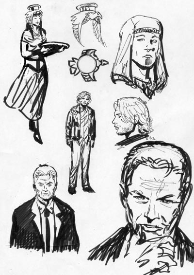 Studio Personaggi Studio Personaggi<br>disegni di Stefano Santoro<br><i>(c) 2008 Edizioni Star Comics</i>