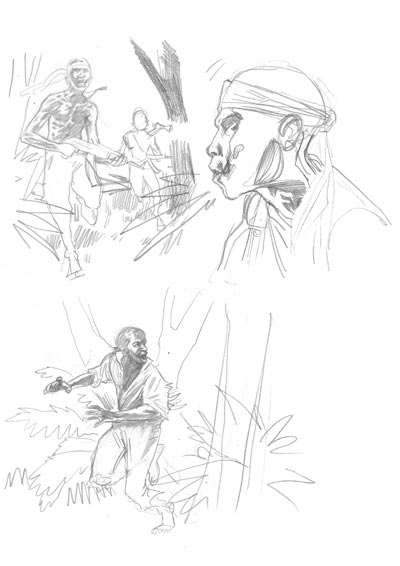 Studio Personaggi<br>disegni di Ivan Vitolo<br><i>(c) 2008 Edizioni Star Comics</i>