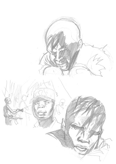 Studio Personaggi<br>disegni di Ivan Vitolo<br><i>(c) 2008 Edizioni Star Comics</i>
