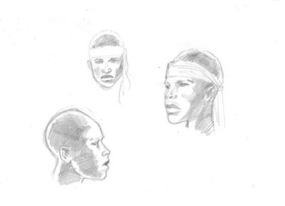 Studio Personaggi<br>disegni di Ivan Vitolo<br><i>(c) 2008 Edizioni Star Comics</i>
