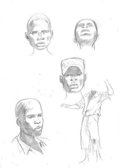 Studio Personaggi<br>disegni di Ivan Vitolo<br><i>(c) 2008 Edizioni Star Comics</i>