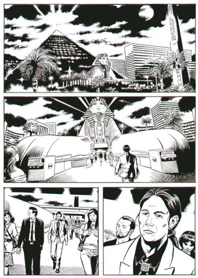 Tavola tratta dal numero 1<br>disegni di Stefano Santoro<br><i>(c) 2008 Edizioni Star Comics</i>