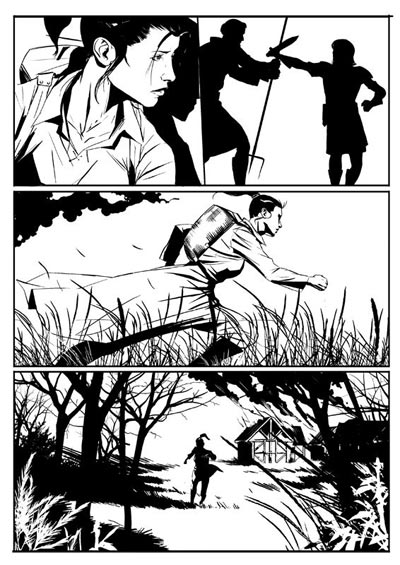Tavola tratta dal numero 1<br>disegni di Elia Bonetti<br><i>(c) 2008 Edizioni Star Comics</i>