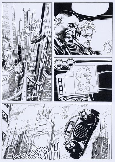 Tavola tratta dal numero 211<br>disegni di Roberto De Angelis<br><i>(c) 2008 Sergio Bonelli Editore</i>