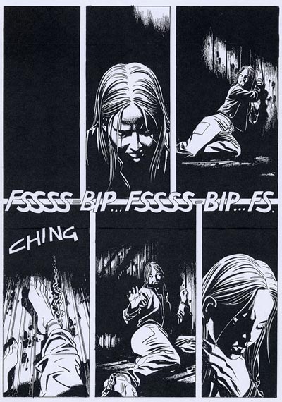 Tavola tratta dal numero 211<br>disegni di Roberto De Angelis<br><i>(c) 2008 Sergio Bonelli Editore</i>