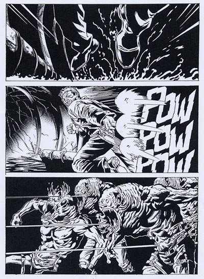 Tavola tratta dallo Speciale numero 18<br>disegni di Paolo Di Clemente<br><i>(c) 2008 Sergio Bonelli Editore</i>