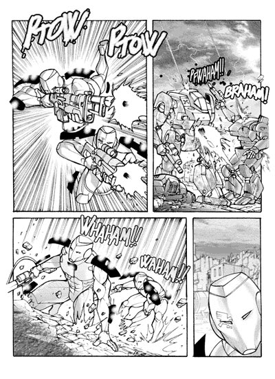 Tavola tratta da Agenzia Alfa numero 19<br>disegni di Fabio Jacomelli e Stefano Martino<br><i>(c) 2008 Sergio Bonelli Editore</i>