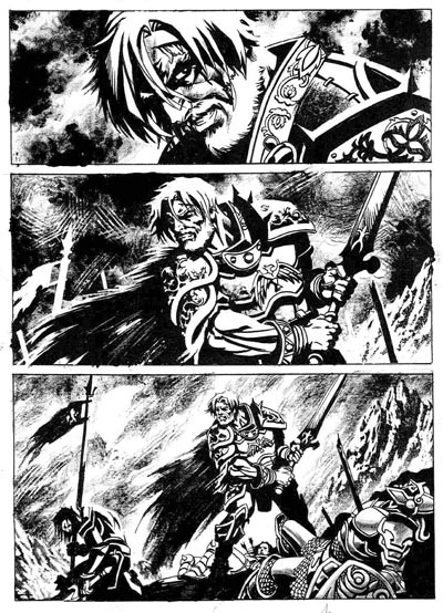 Tavola tratta dal Gigante numero 12<br>disegni di Max Bertolini<br><i>(c) 2008 Sergio Bonelli Editore</i>