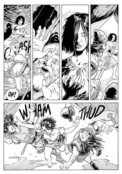 Tavola tratta dal numero 1<br>disegni di Luca Enoch<br><i>(c) 2008 Sergio Bonelli Editore</i>