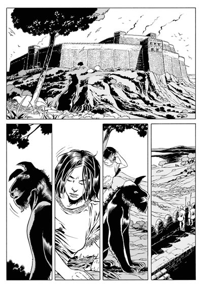 Tavola tratta dal numero 1<br>disegni di Luca Enoch<br><i>(c) 2008 Sergio Bonelli Editore</i>