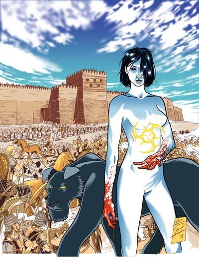 Cover Numero 1 prima versione<br>disegni di Luca Enoch<br><i>(c) 2008 Sergio Bonelli Editore</i>