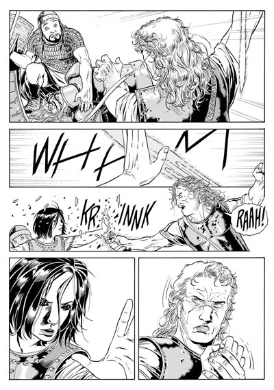 Tavola tratta dal numero 1<br>disegni di Luca Enoch<br><i>(c) 2008 Sergio Bonelli Editore</i>