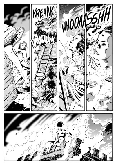 Tavola tratta dal numero 1<br>disegni di Luca Enoch<br><i>(c) 2008 Sergio Bonelli Editore</i>