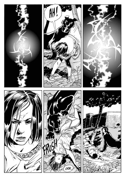 Tavola tratta dal numero 1<br>disegni di Luca Enoch<br><i>(c) 2008 Sergio Bonelli Editore</i>