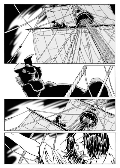Tavola tratta dal numero 2<br>disegni di Luca Enoch<br><i>(c) 2008 Sergio Bonelli Editore</i>