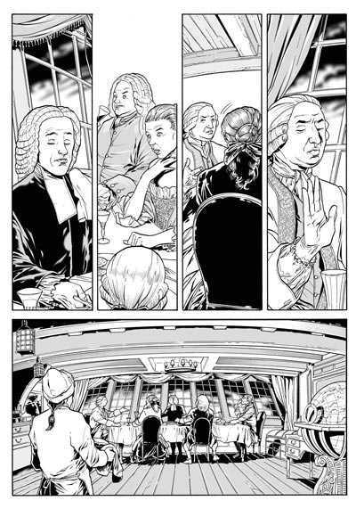 Tavola tratta dal numero 2<br>disegni di Luca Enoch<br><i>(c) 2008 Sergio Bonelli Editore</i>
