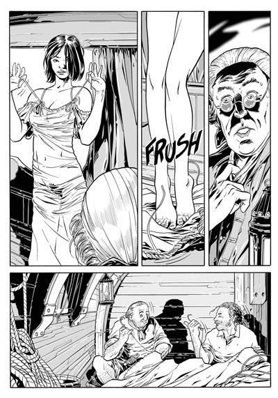 Tavola tratta dal numero 2<br>disegni di Luca Enoch<br><i>(c) 2008 Sergio Bonelli Editore</i>