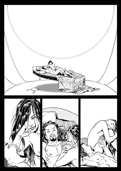 Tavola tratta dal numero 2<br>disegni di Luca Enoch<br><i>(c) 2008 Sergio Bonelli Editore</i>