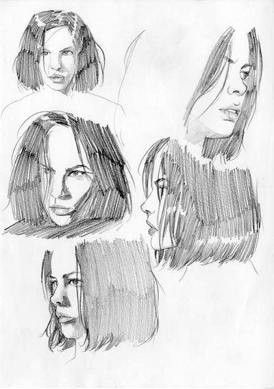 Studio Personaggi: Lilith Studio Personaggi: Lilith<br>disegni di Luca Enoch<br><i>(c) 2008 Sergio Bonelli Editore</i>